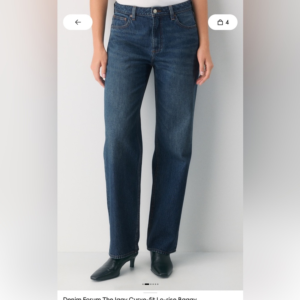 NWT Denim Forum Aritzia the Iggy Curve fit low rise Jeans